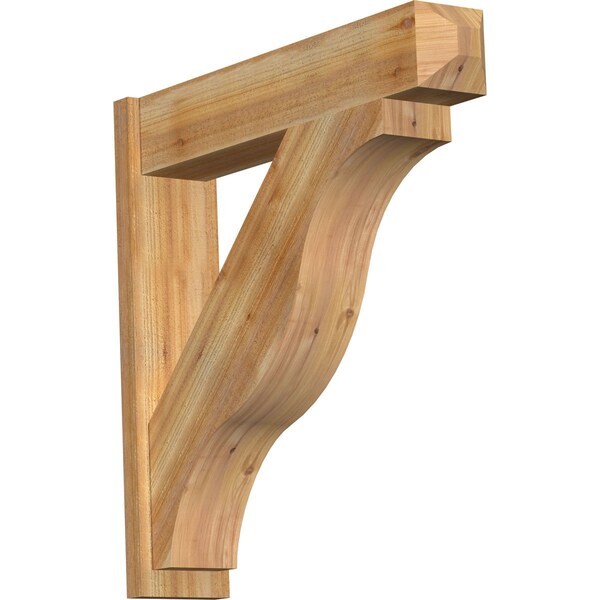 Ekena Millwork Funston Rough Sawn Craftsman Outlooker, Western Red Cedar, 8"W x 38"D x 38"H OUT08X38X38FST04RWR - main